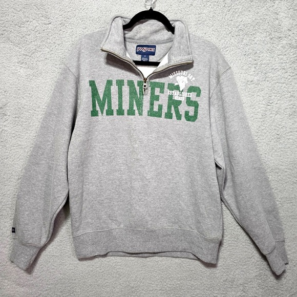 Jansport Other - Missouri Miners Science & Technology Jansport 1/4 Zip Gray Jacket Medium